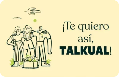 Ilustración de la tarjeta regalo TALKUAL